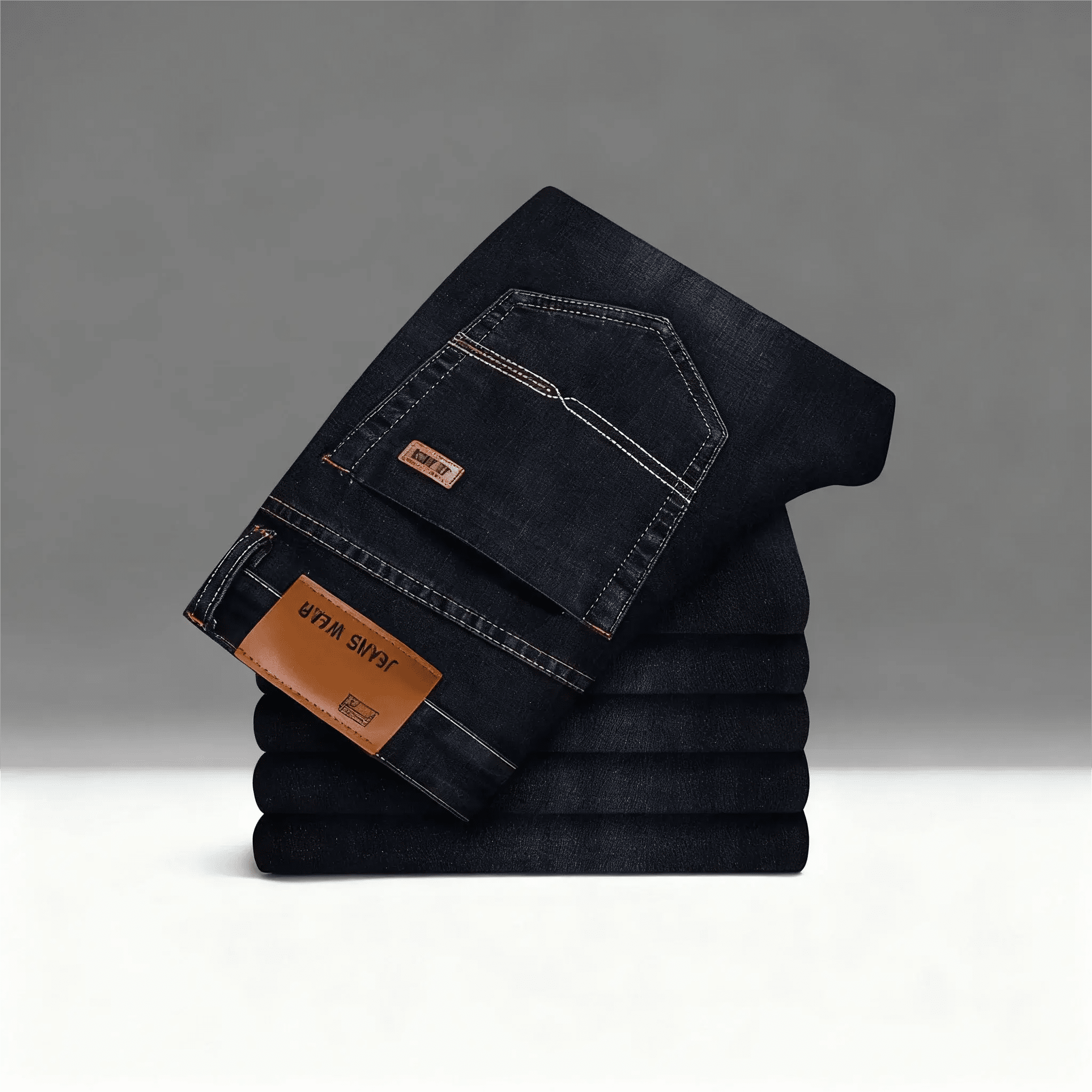 Men’s Cotton Blend Waffle Trousers – Straight Business Casual Pants - Honesty Sales