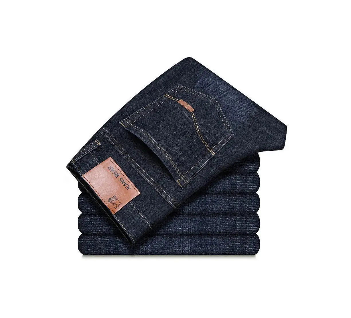 Men’s Cotton Blend Waffle Trousers – Straight Business Casual Pants - Honesty Sales