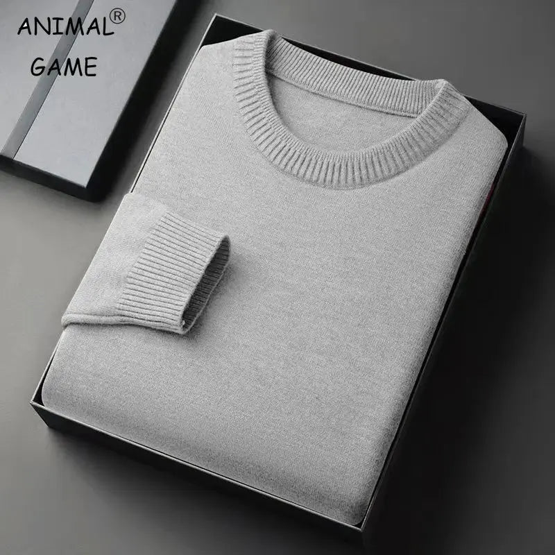 Men’s Crew Neck Pullover – Vintage Lightweight Knit Sweater - Honesty Sales