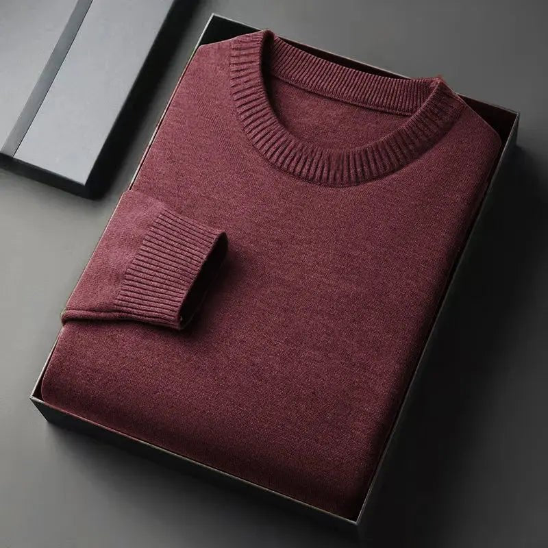 Men’s Crew Neck Pullover – Vintage Lightweight Knit Sweater - Honesty Sales