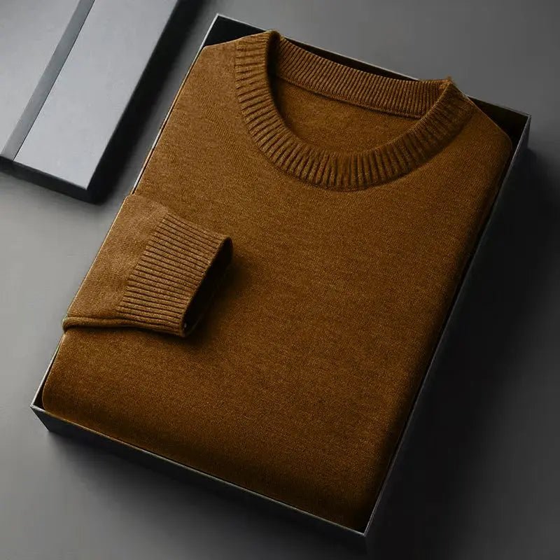 Men’s Crew Neck Pullover – Vintage Lightweight Knit Sweater - Honesty Sales
