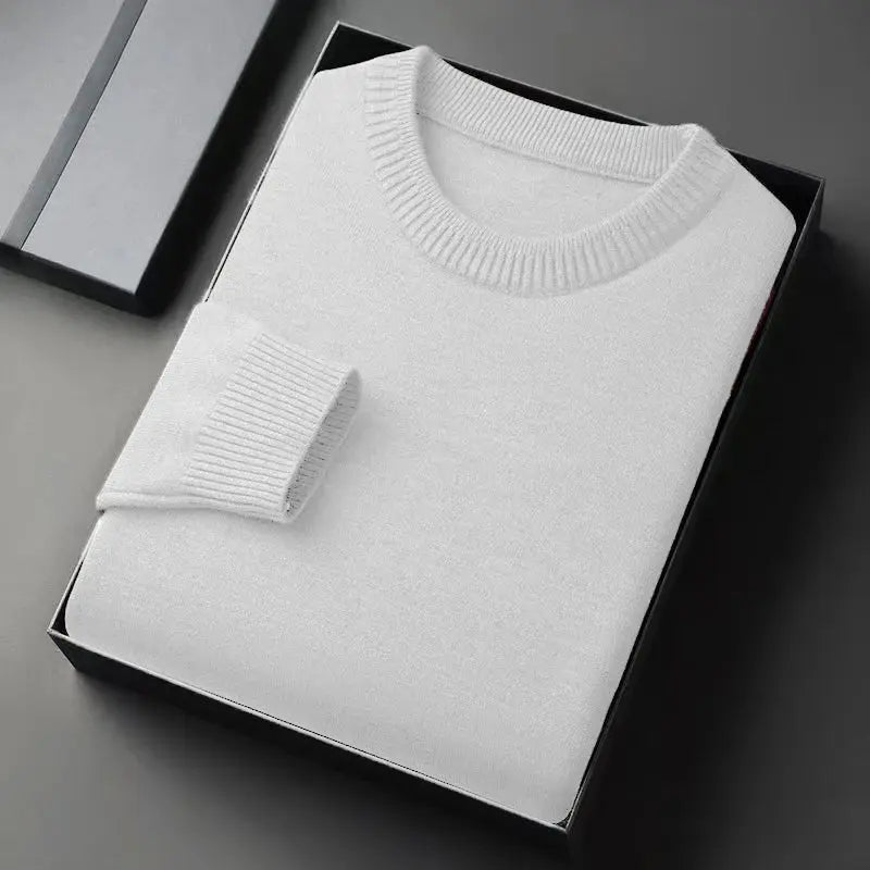 Men’s Crew Neck Pullover – Vintage Lightweight Knit Sweater - Honesty Sales