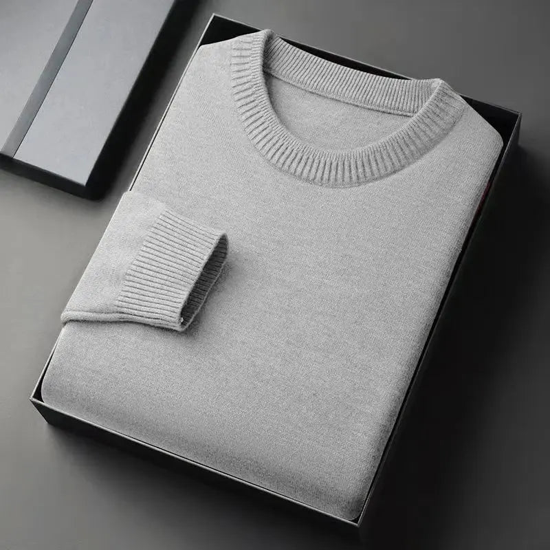 Men’s Crew Neck Pullover – Vintage Lightweight Knit Sweater - Honesty Sales