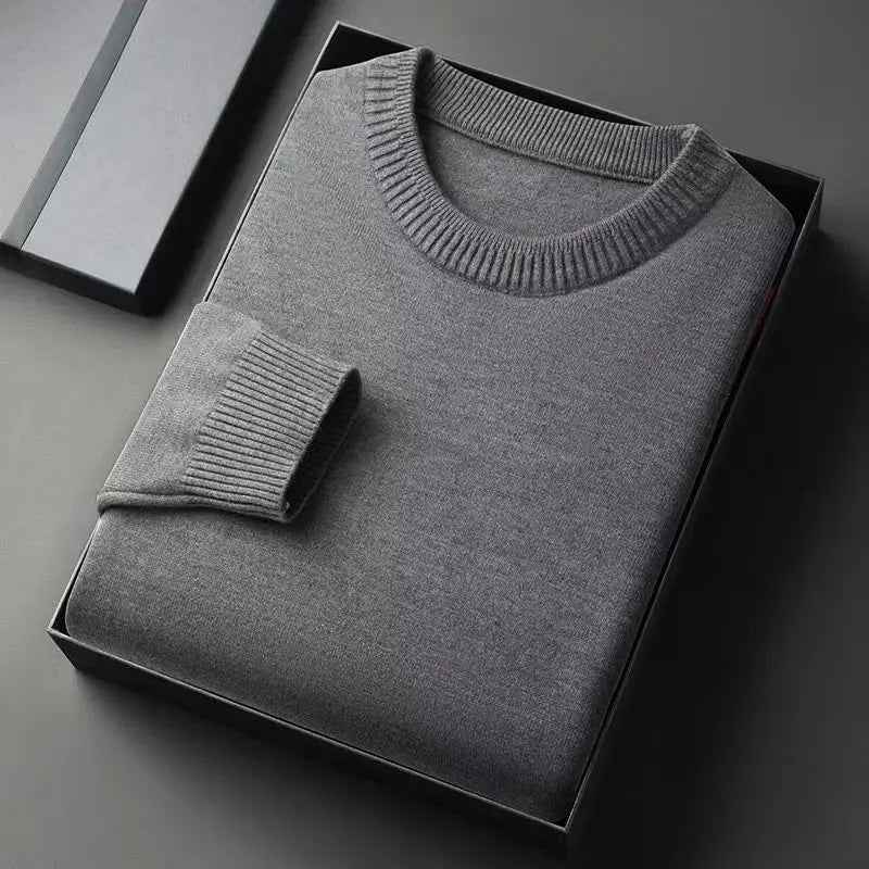 Men’s Crew Neck Pullover – Vintage Lightweight Knit Sweater - Honesty Sales