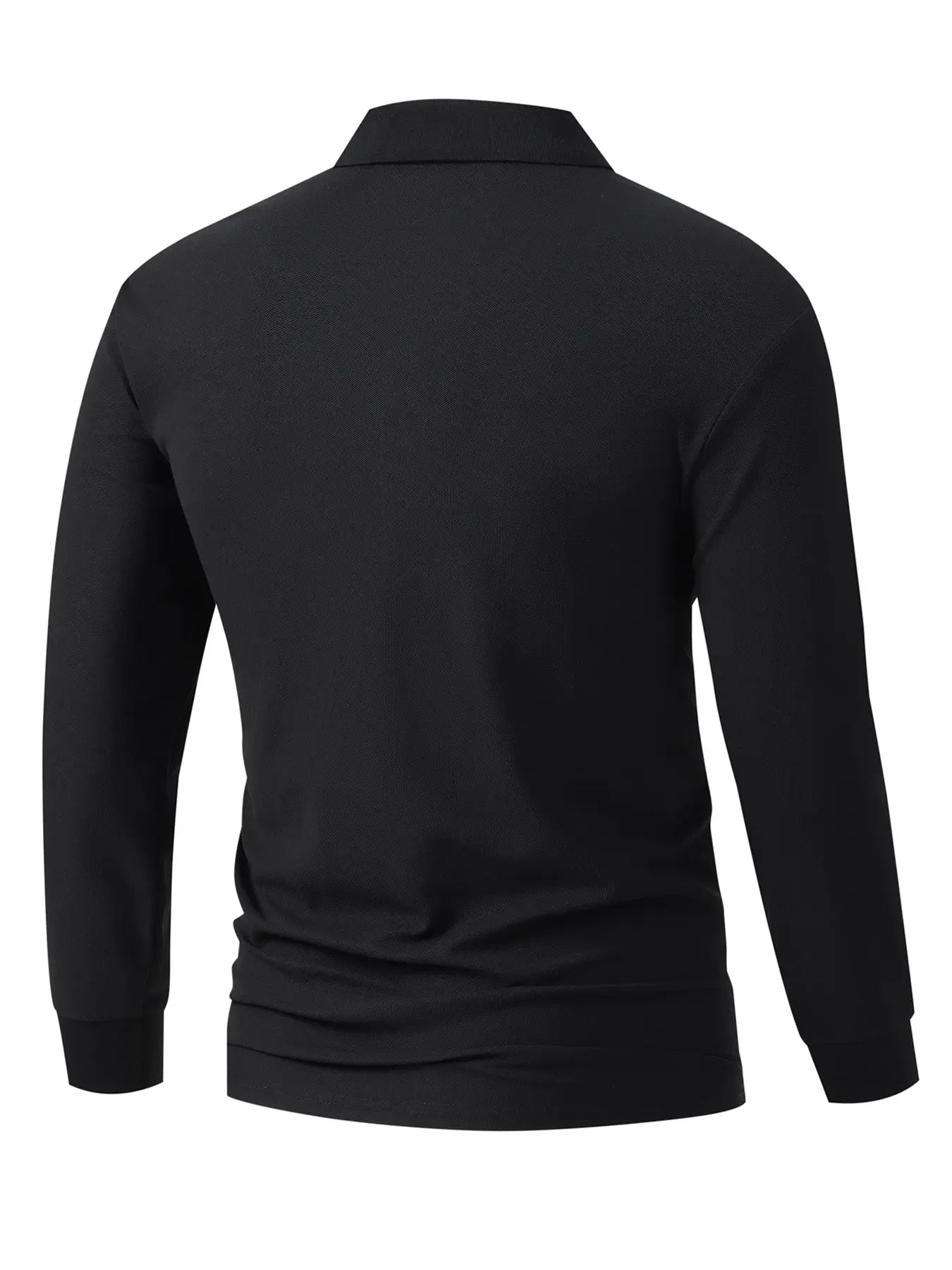 Men’s Fall/Winter Long Sleeve Shirt – Letter Print, Color - Block Collar, Regular Fit - Honesty Sales