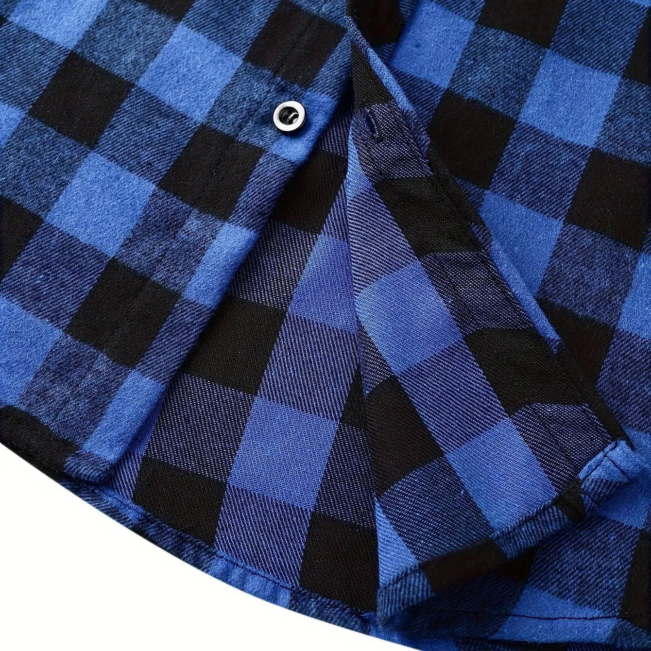 Men's Fashion Hooded Plaid Trendy Shirt Hooded Plaid Sweatshirt - Honesty Sales