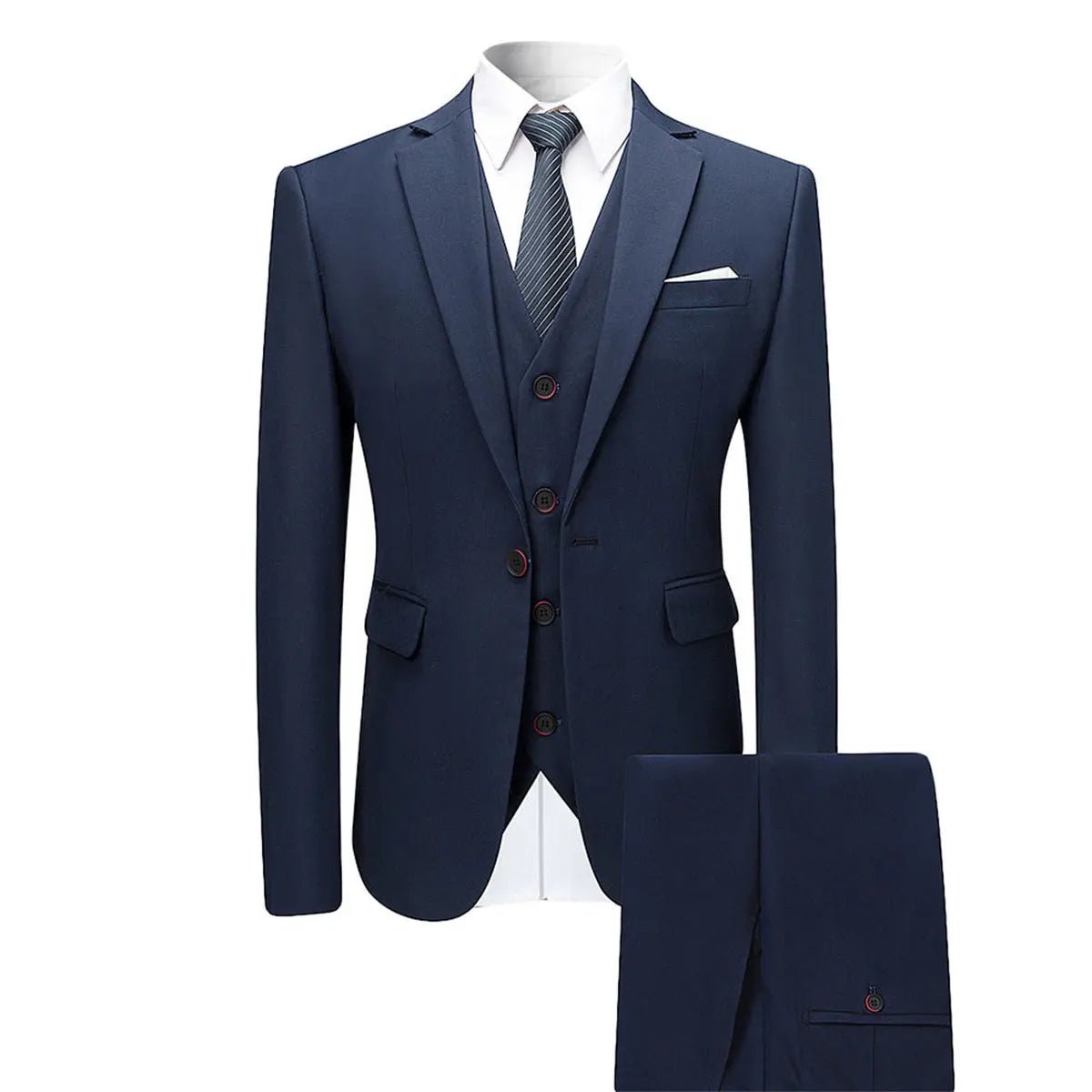 Men's Fashion Slim Suit Three - piece Suit - Honesty Sales