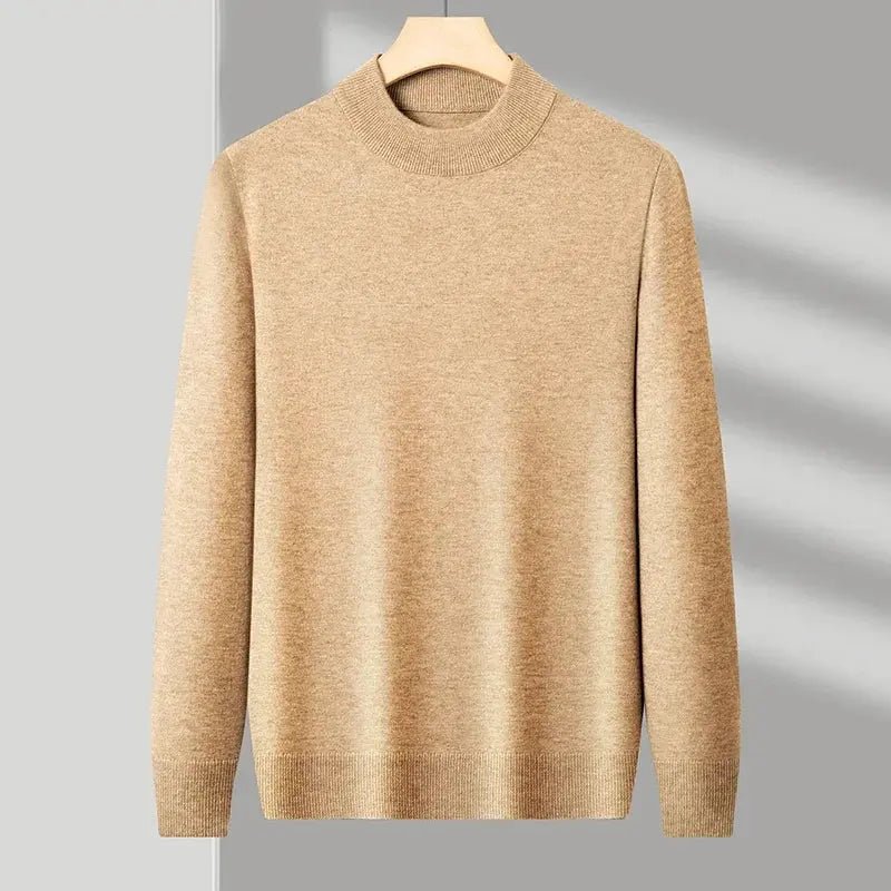 Men’s Half Turtleneck Sweater – Autumn/Winter Mock Neck Pullover - Honesty Sales