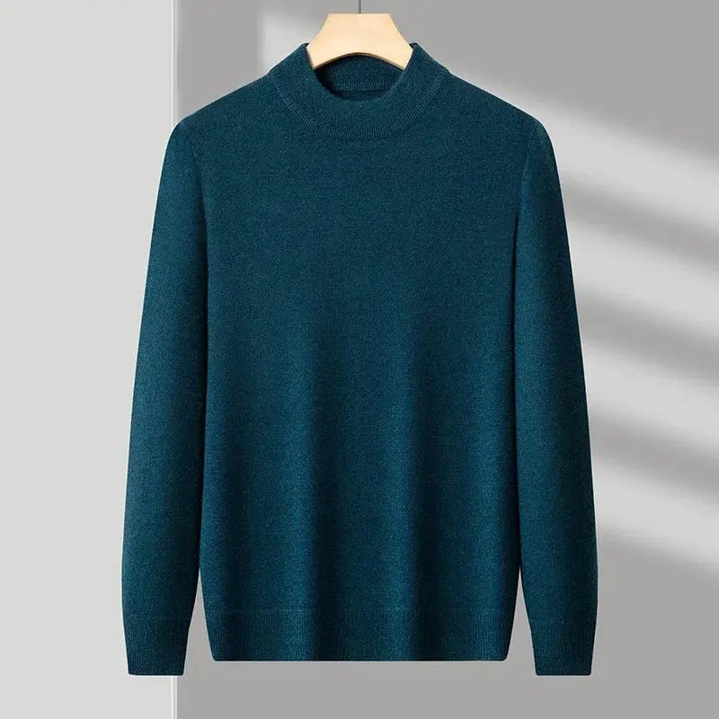 Men’s Half Turtleneck Sweater – Autumn/Winter Mock Neck Pullover - Honesty Sales