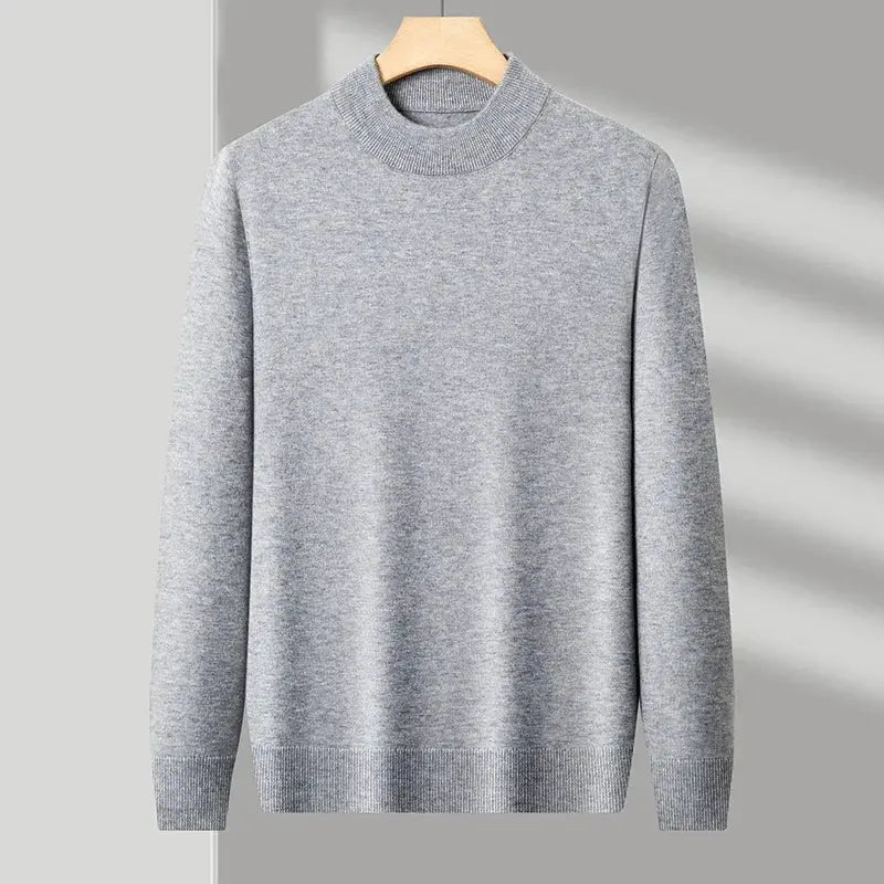 Men’s Half Turtleneck Sweater – Autumn/Winter Mock Neck Pullover - Honesty Sales