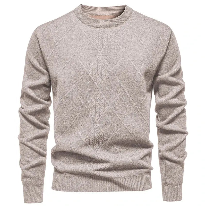 Men’s Half - Zip Knit Sweater – Autumn/Winter Mock Neck Pullover - Honesty Sales