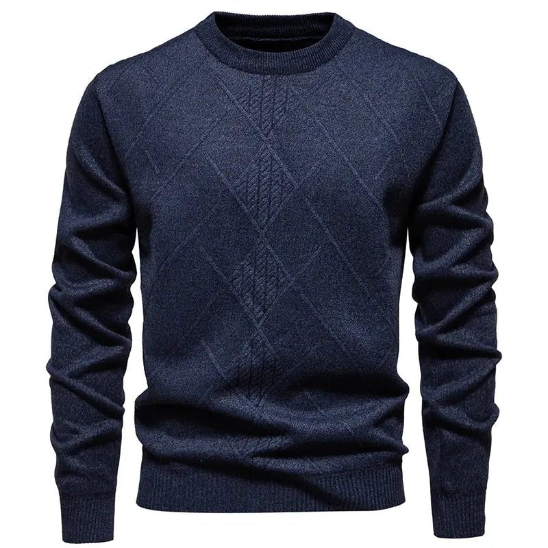Men’s Half - Zip Knit Sweater – Autumn/Winter Mock Neck Pullover - Honesty Sales