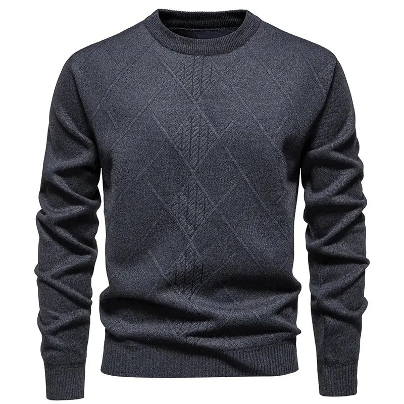 Men’s Half - Zip Knit Sweater – Autumn/Winter Mock Neck Pullover - Honesty Sales