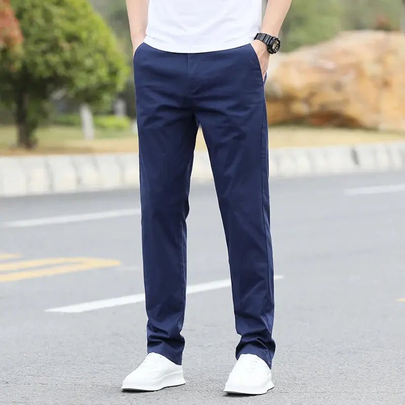 Men's High - Quality Chinos - Cotton Casual Trousers - Breathable Straight Pants (Sizes w28 - w40) - Honesty Sales