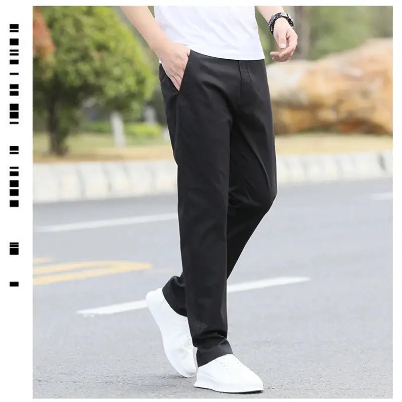 Men's High - Quality Chinos - Cotton Casual Trousers - Breathable Straight Pants (Sizes w28 - w40) - Honesty Sales