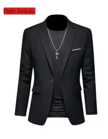 Men’s Luxury 2 - Piece Suit – Slim Fit Korean Style Wedding Set - Honesty Sales