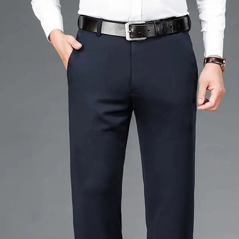 Men’s Oversize Business Trousers – Formal Casual Suit Pants (Up to 10XL) - Honesty Sales
