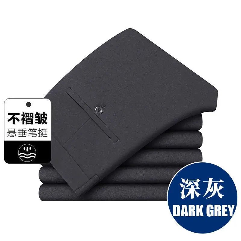 Men’s Oversize Business Trousers – Formal Casual Suit Pants (Up to 10XL) - Honesty Sales
