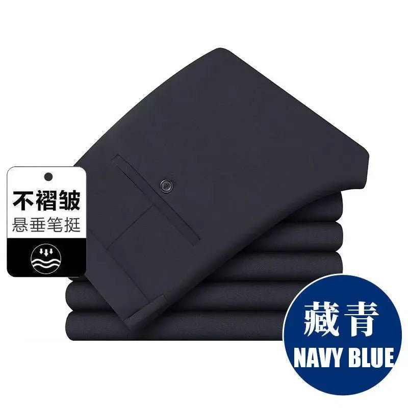 Men’s Oversize Business Trousers – Formal Casual Suit Pants (Up to 10XL) - Honesty Sales