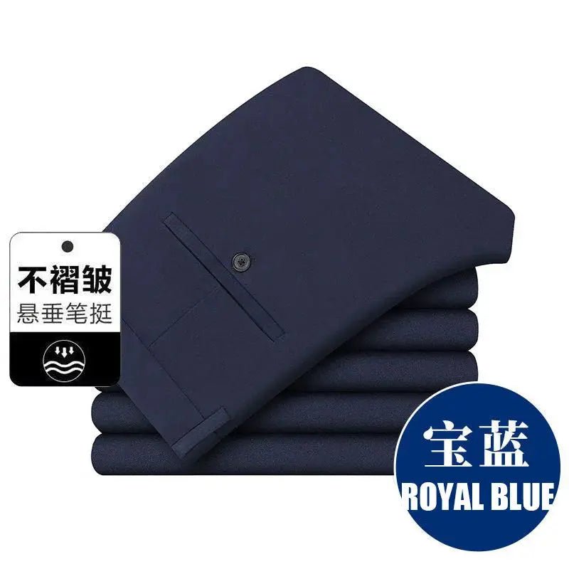 Men’s Oversize Business Trousers – Formal Casual Suit Pants (Up to 10XL) - Honesty Sales