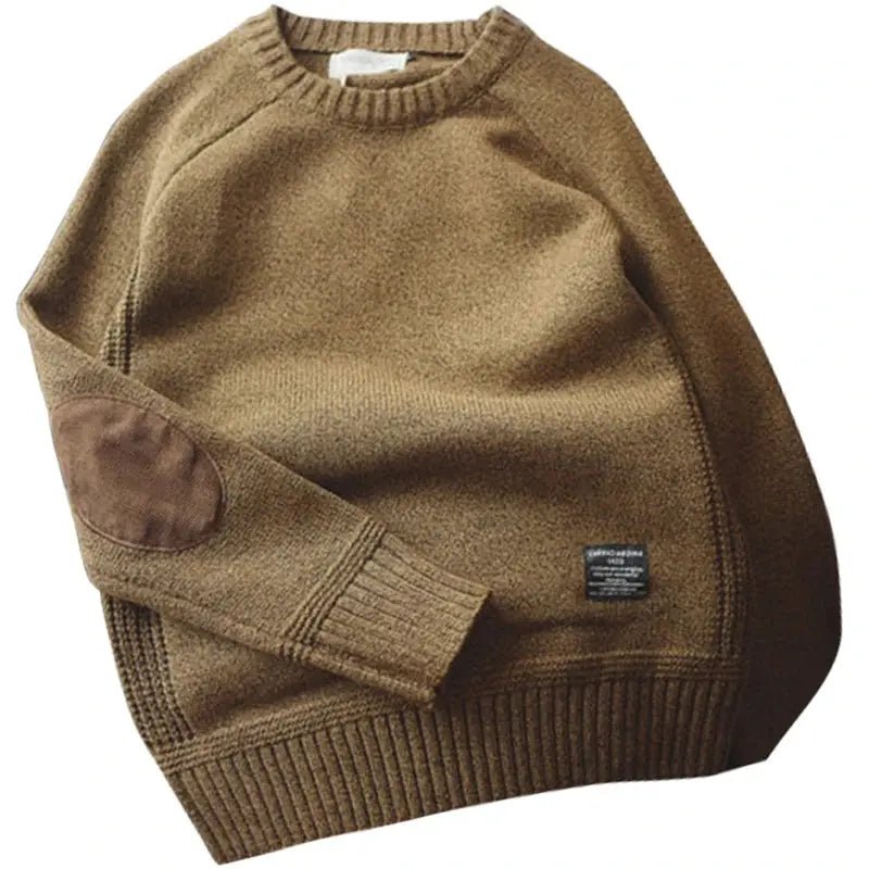 Men’s Oversized Wool Pullover – Autumn Casual Loose Knit Sweater - Honesty Sales