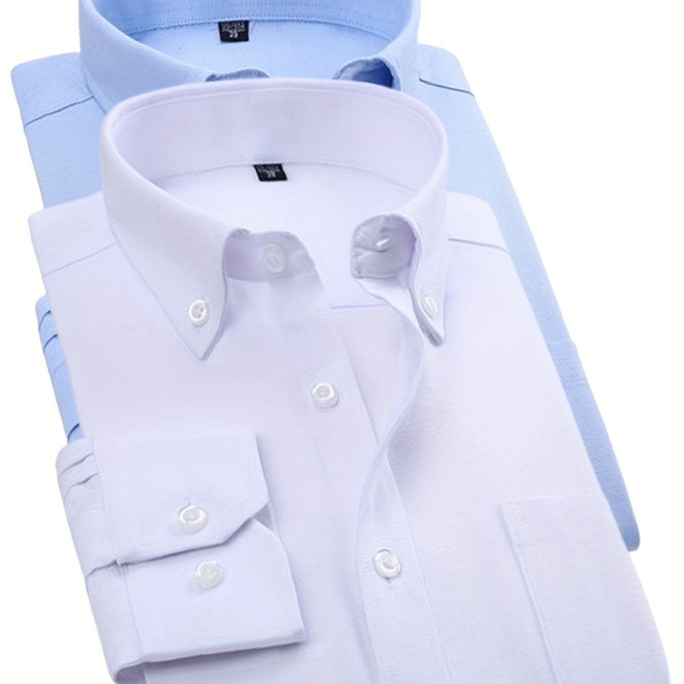 Men’s Oxford Cloth Shirt Two - Piece Set – Durable Business Casual Button - Up Outfit - Honesty Sales