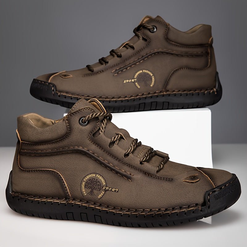 Men’s Oxford & Derby Hiking Shoes – Non - Slip Lace - Up Ankle Boots, Casual & Classic Style - Honesty Sales
