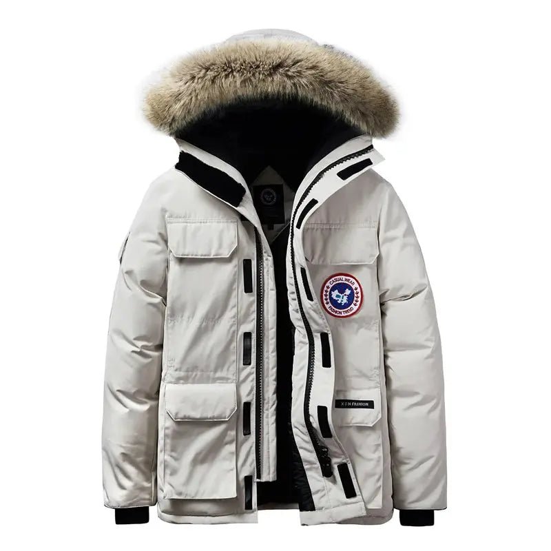 Men’s Plus Size Winter Parka – Thick Velvet Lined, Windproof & Waterproof - Honesty Sales