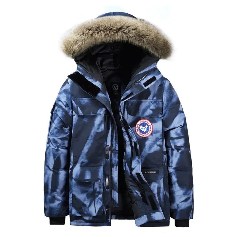 Men’s Plus Size Winter Parka – Thick Velvet Lined, Windproof & Waterproof - Honesty Sales