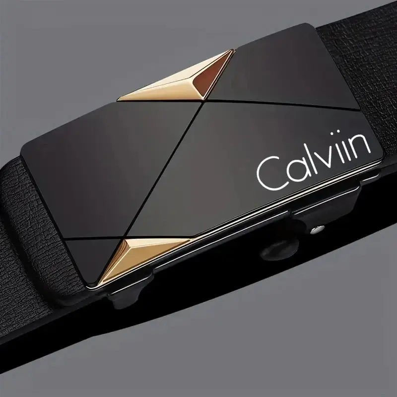 Men's PU Leather Belt – Stylish Automatic Buckle for Casual & Business Wear - Honesty Sales
