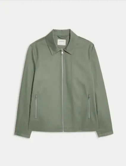 Mens Pure Cotton Harrington Jacket - Honesty Sales