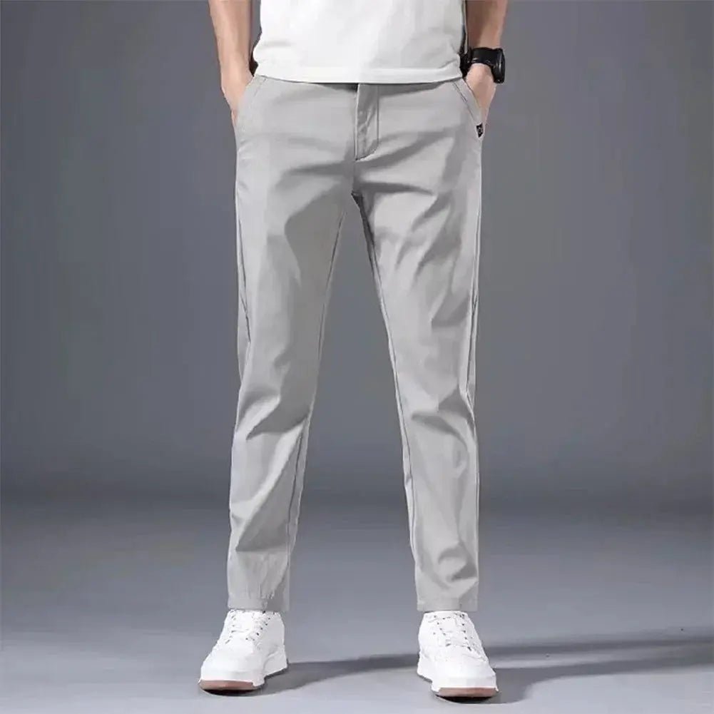 "Men's Slim Fit Chino Pants - Lightweight Summer Trousers - Classic Style with Flexibility and Comfort - Honesty Sales