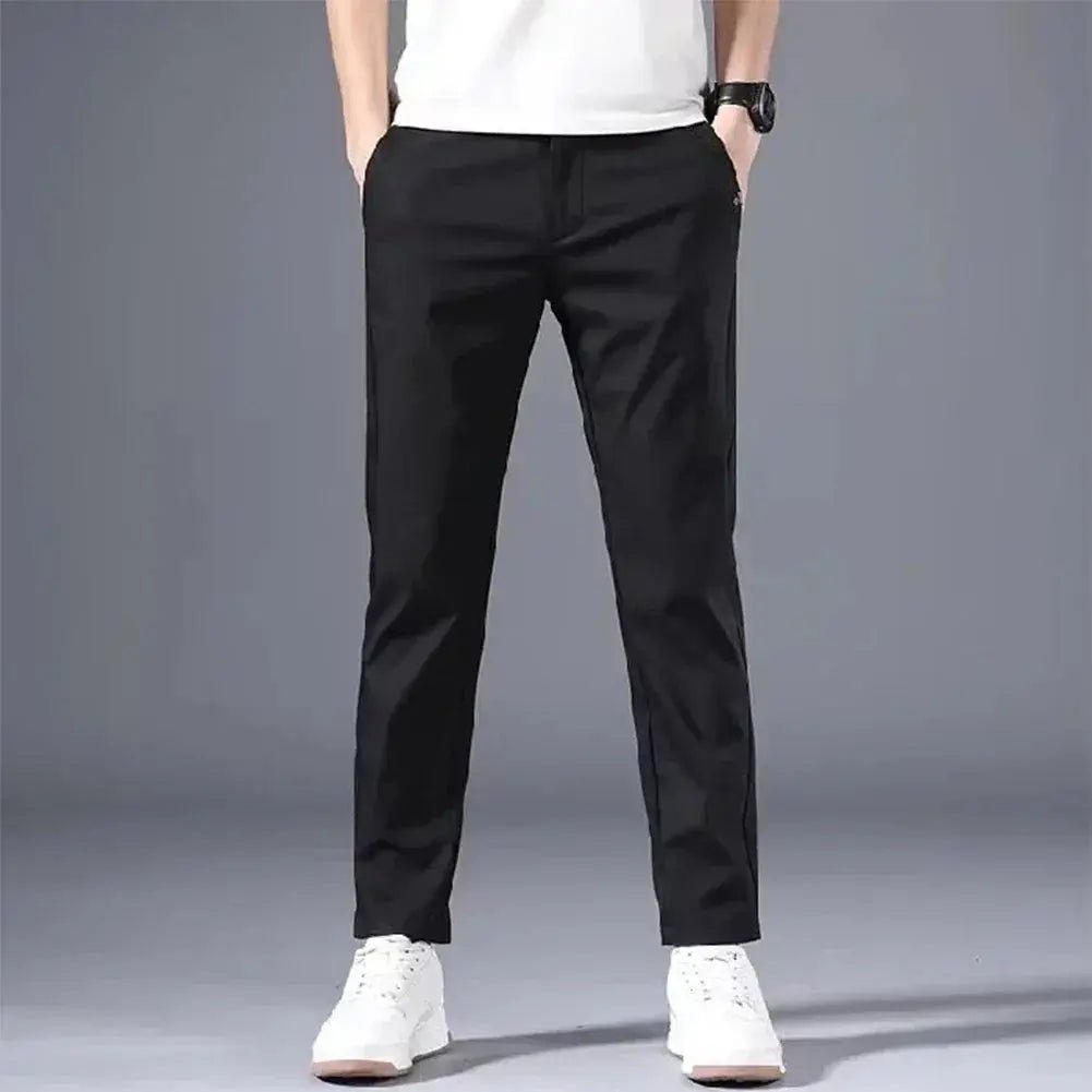 "Men's Slim Fit Chino Pants - Lightweight Summer Trousers - Classic Style with Flexibility and Comfort - Honesty Sales