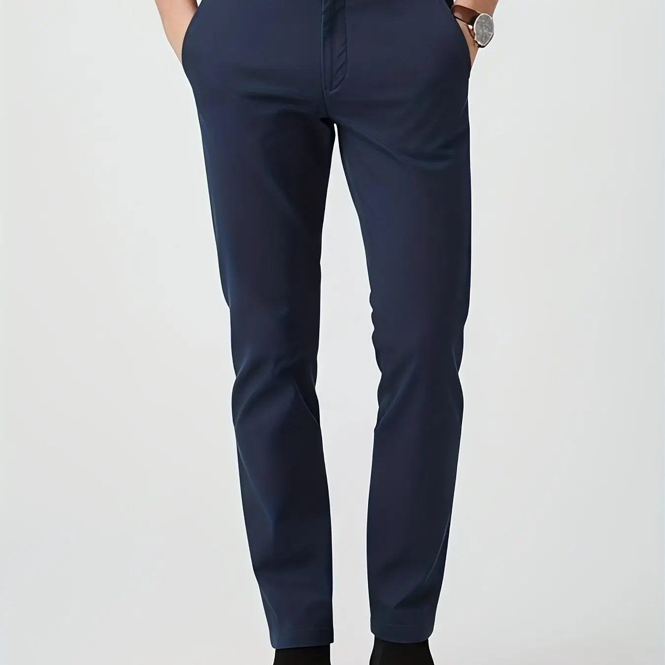 Men’s Slim - Fit Chino Pants – Mid - Rise, Stretch Twill, All - Season Casual & Business Trousers - Honesty Sales