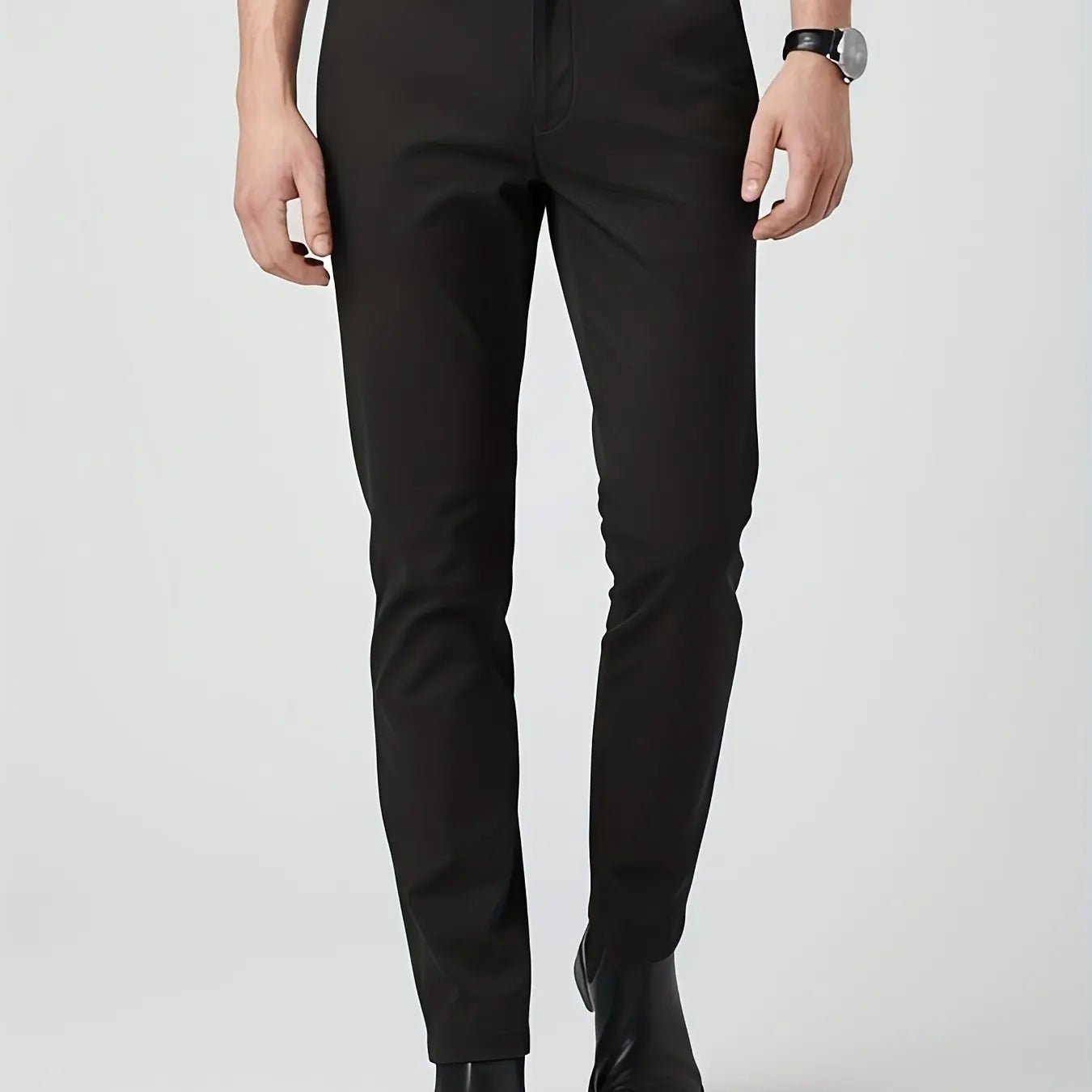 Men’s Slim - Fit Chino Pants – Mid - Rise, Stretch Twill, All - Season Casual & Business Trousers - Honesty Sales