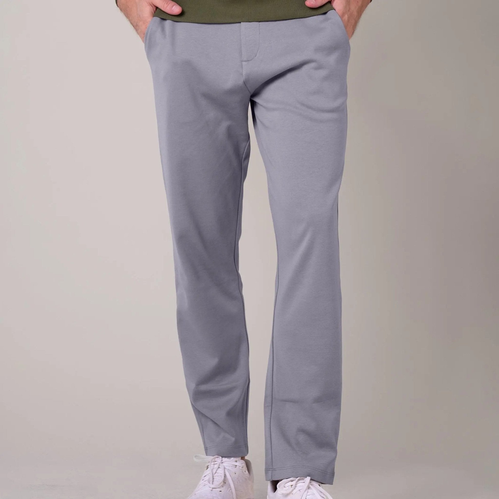 Men’s Slim Fit Jersey Trousers – Smart Casual Drawstring Joggers - Honesty Sales