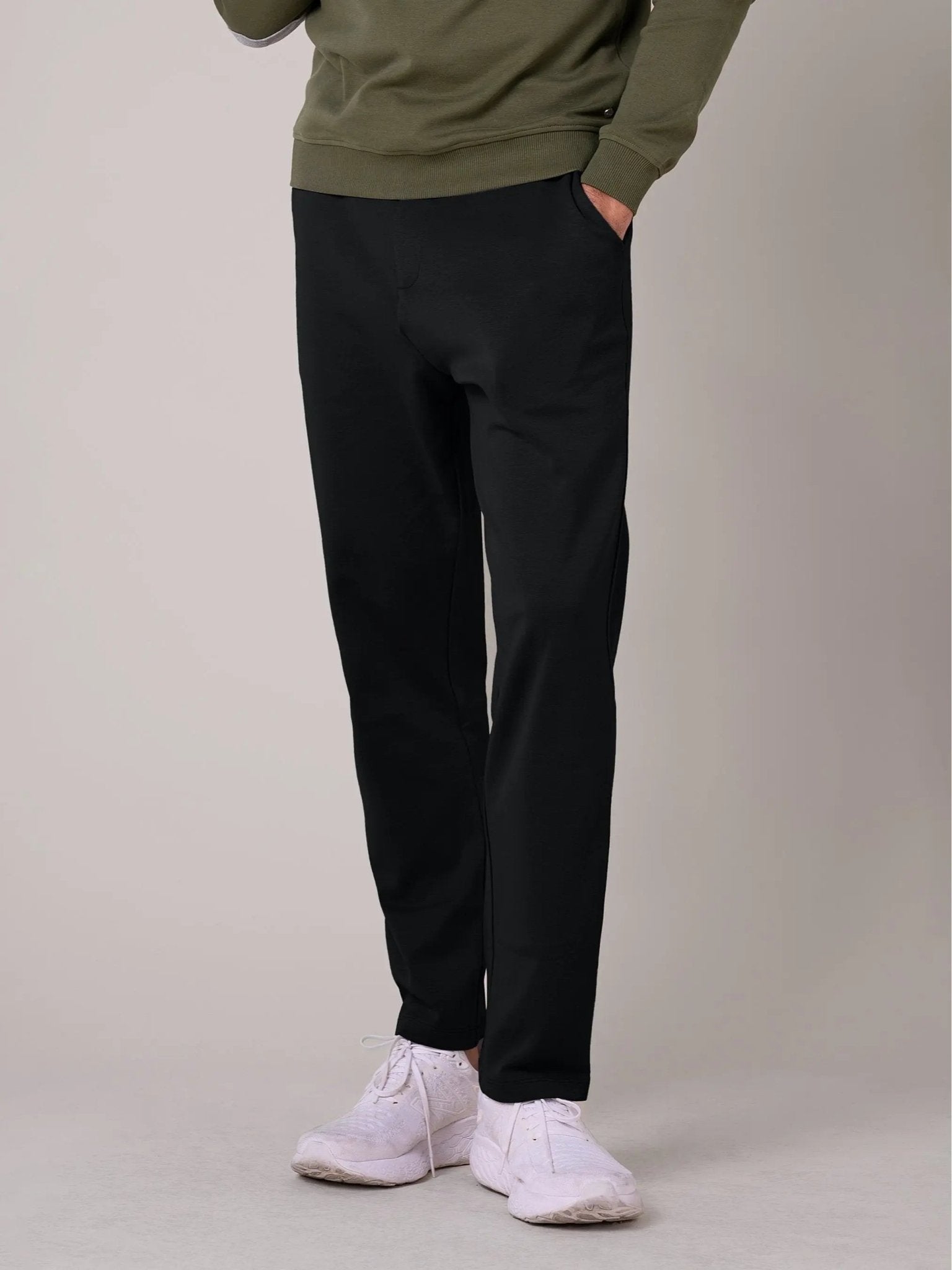 Men’s Slim Fit Jersey Trousers – Smart Casual Drawstring Joggers - Honesty Sales