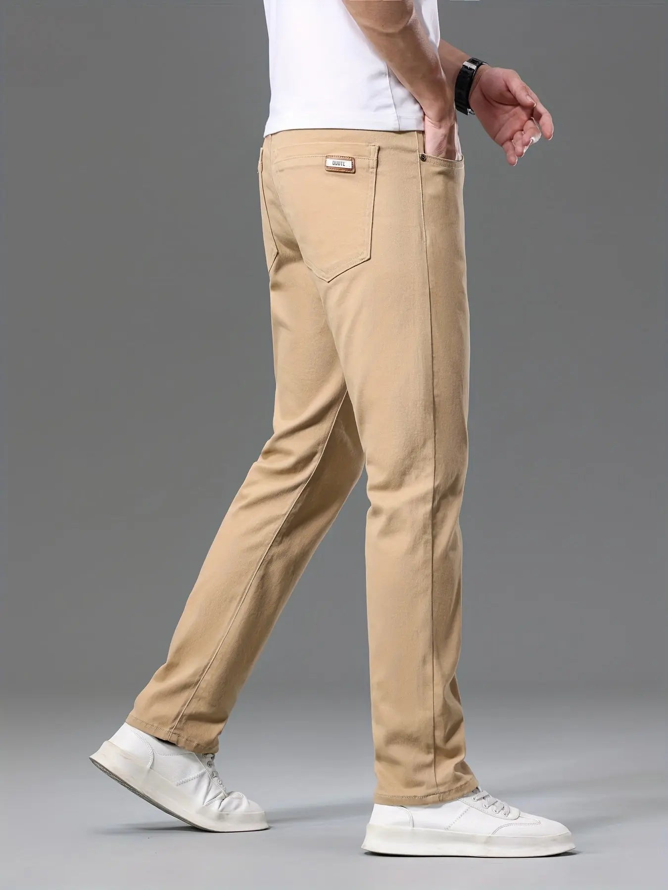 Men’s Slim - Fit Stretch Chino Pants – Classic All - Season Casual & Office Wear - Honesty Sales