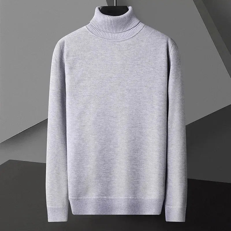 Men’s Slim Fit Turtleneck Sweater – Casual Long Sleeve Knit Pullover - Honesty Sales