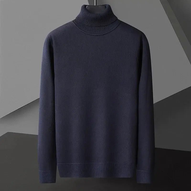Men’s Slim Fit Turtleneck Sweater – Casual Long Sleeve Knit Pullover - Honesty Sales