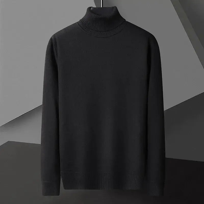 Men’s Slim Fit Turtleneck Sweater – Casual Long Sleeve Knit Pullover - Honesty Sales