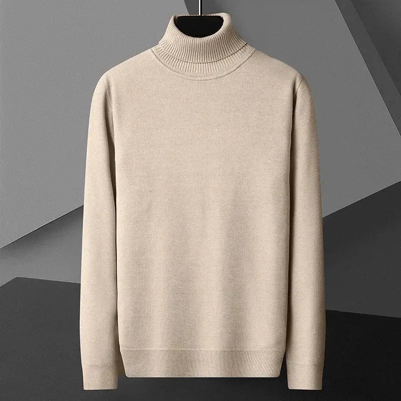Men’s Slim Fit Turtleneck Sweater – Casual Long Sleeve Knit Pullover - Honesty Sales
