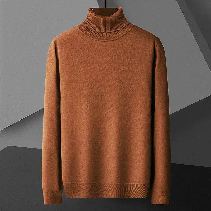 Men’s Slim Fit Turtleneck Sweater – Casual Long Sleeve Knit Pullover - Honesty Sales