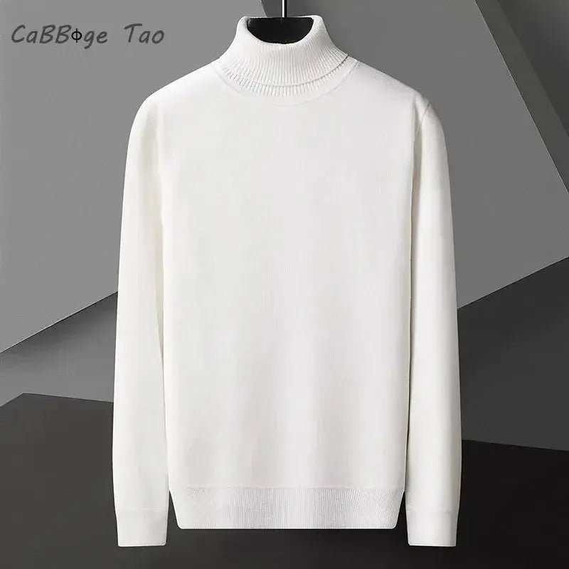 Men’s Slim Fit Turtleneck Sweater – Casual Long Sleeve Knit Pullover - Honesty Sales