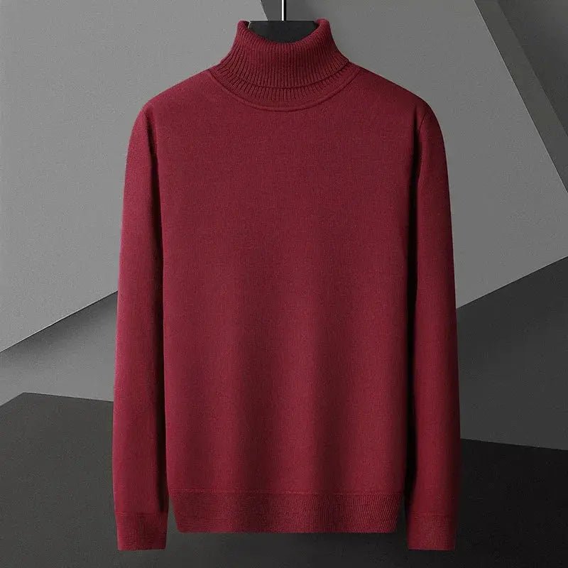 Men’s Slim Fit Turtleneck Sweater – Casual Long Sleeve Knit Pullover - Honesty Sales