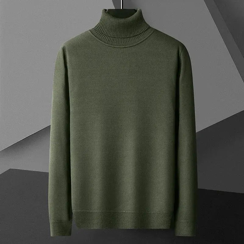 Men’s Slim Fit Turtleneck Sweater – Casual Long Sleeve Knit Pullover - Honesty Sales