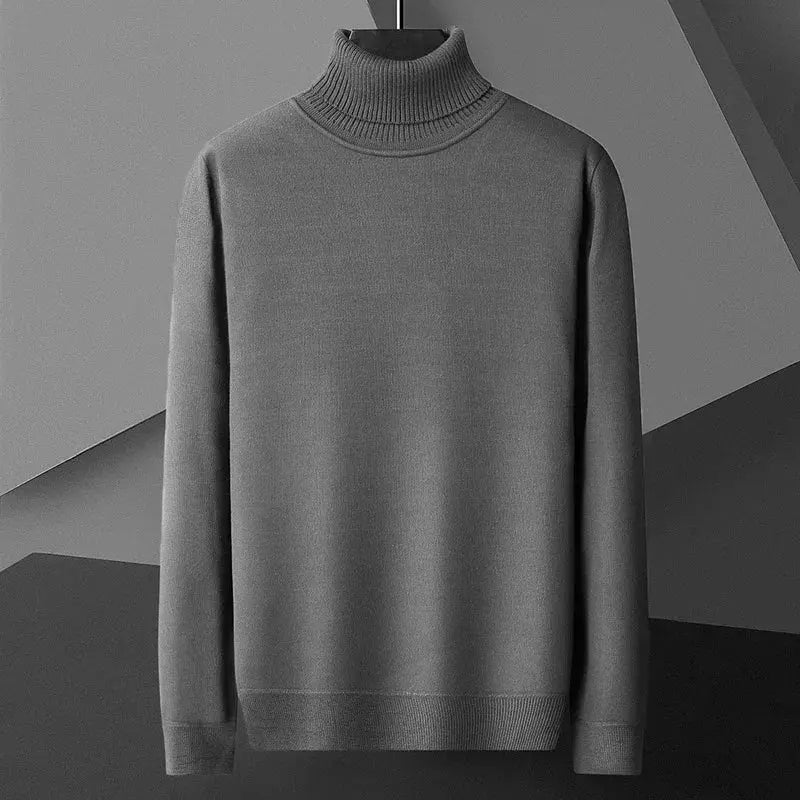 Men’s Slim Fit Turtleneck Sweater – Casual Long Sleeve Knit Pullover - Honesty Sales