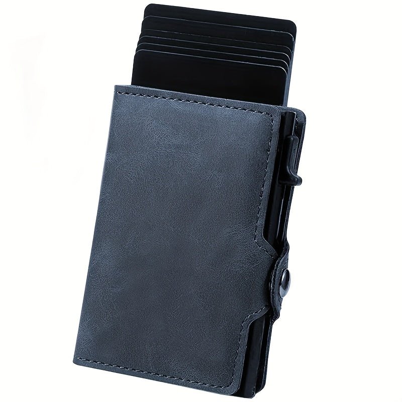 Men’s Slim RFID Blocking Wallet – Automatic Card Holder, Compact Design, Ideal Gift for Special Occasions - Honesty Sales