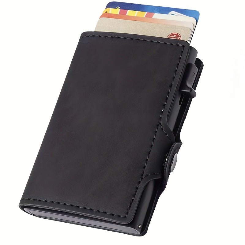 Men’s Slim RFID Blocking Wallet – Automatic Card Holder, Compact Design, Ideal Gift for Special Occasions - Honesty Sales