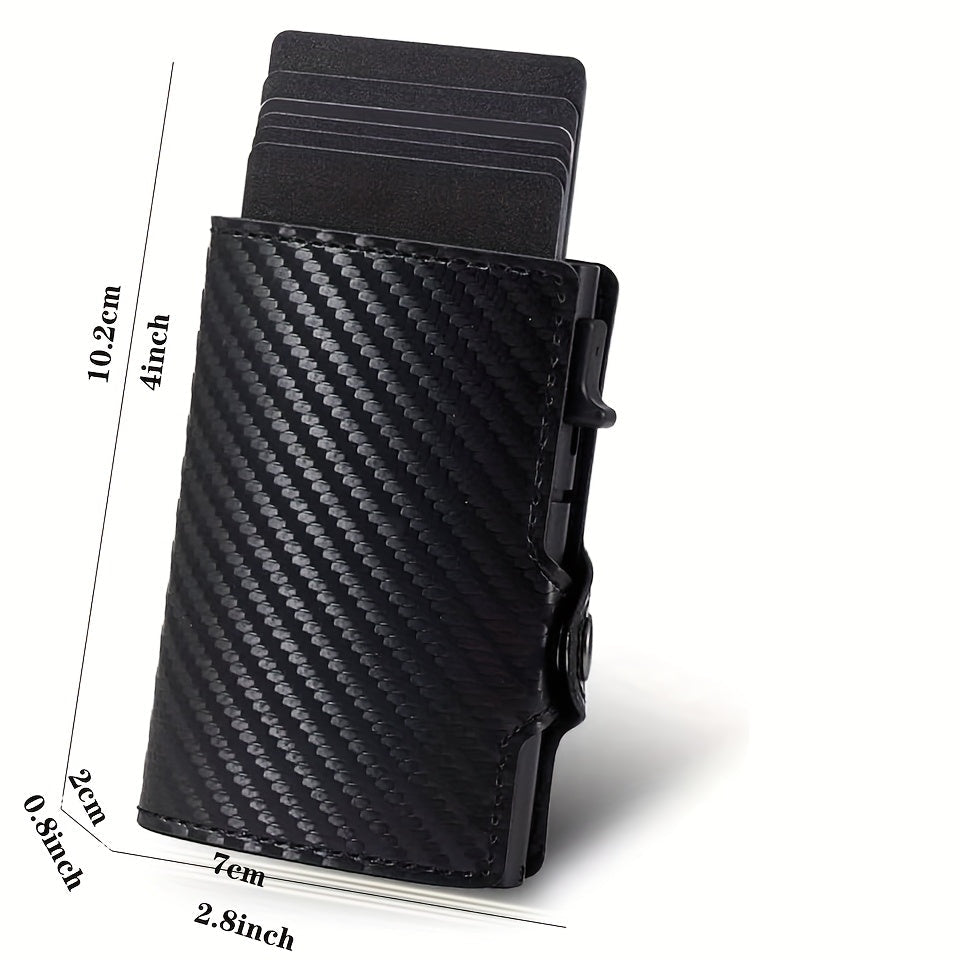 Men’s Slim RFID Blocking Wallet – Automatic Card Holder, Compact Design, Ideal Gift for Special Occasions - Honesty Sales